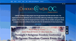Desktop Screenshot of catholicsatworkoc.com
