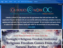 Tablet Screenshot of catholicsatworkoc.com